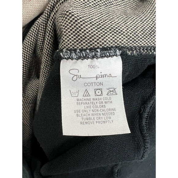 Robert Bruce Sweater Mens Large Black Argyle Supima Cotton Pullover Preppy USA - Picture 4 of 7